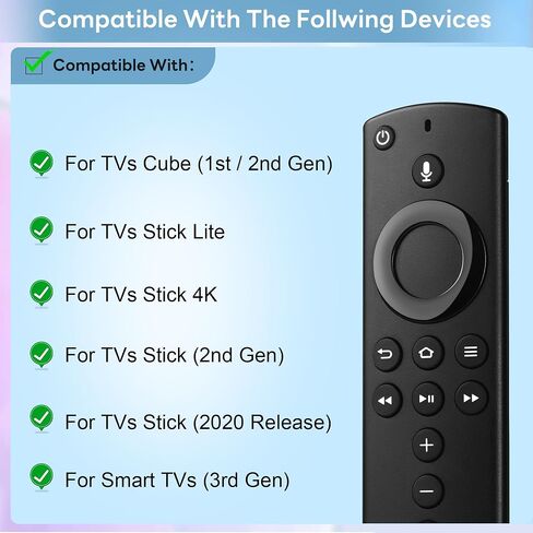Replacement Fire Stick Remote for Fire Smart TV Stick Voice Control, Firestick Lite/ 4K/TV Cube, for Amazon Fire Stick TV Remote Smart TV 3rd gen in Kuwait