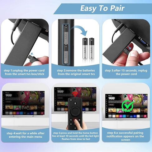 Replacement Fire Stick Remote for Fire Smart TV Stick Voice Control, Firestick Lite/ 4K/TV Cube, for Amazon Fire Stick TV Remote Smart TV 3rd gen in Kuwait