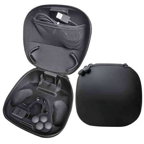 Carrying Case + Accessory Kit for DualSense Edge Controller for PS5 Video Game Console – Includes Charging Cable, Cable Locker, Thumbstick Caps & Metallic Back Paddles (Black) Video Game Console in Kuwait