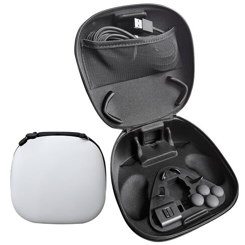 Carrying Case + Accessory Kit for DualSense Edge Controller for PS5 Video Game Console– Includes Charging Cable, Cable Locker, Thumbstick Caps & Metallic Back Paddles (White) Video Game Console in Kuwait