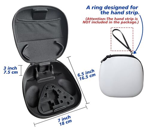 Carrying Case + Accessory Kit for DualSense Edge Controller for PS5 Video Game Console– Includes Charging Cable, Cable Locker, Thumbstick Caps & Metallic Back Paddles (White) Video Game Console in Kuwait