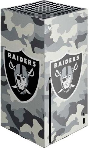 Skinit Decal Gaming Skin Compatible with Xbox Series X Console - Officially Licensed NFL Las Vegas Raiders Large Logo Design in Kuwait