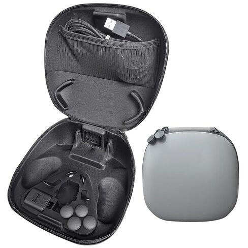 Carrying Case + Accessory Kit for DualSense Edge Controller for PS5 Video Game Console – Includes Charging Cable, Cable Locker, Thumbstick Caps & Metallic Back Paddles (30TH Anniversary Grey) Video Game Console in Kuwait
