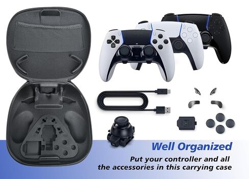 Plauduct Carrying Case for DualSense Edge Controller for PS5 Video Game Console, Hard Shell Travel Storage Bag for DSE Controller & Accessories (30TH Anniversary Grey) Video Game Console in Kuwait