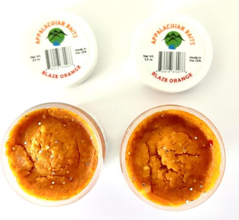 Blaze Orange 2-Pack, Soft Sinking Dough Bait, Scented, (Trout, Steelhead, Panfish), 2.5 oz in Kuwait