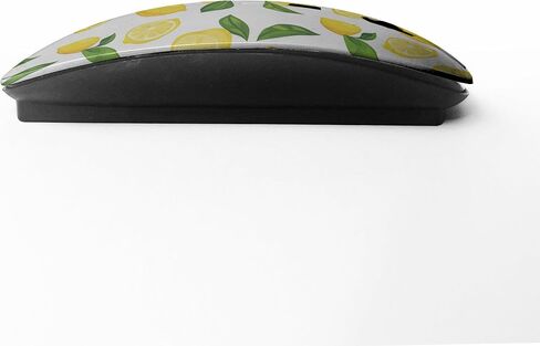 Alesya Fresh Lemon Print Pattern, USB Optical Wireless Mouse, Ergonomic Slim Desktop Laptop Mice for Kids in Kuwait