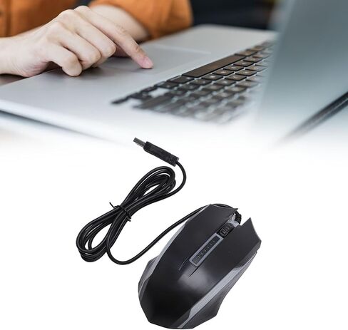 Zyyini Computer Mouse Wired, USB Wired Mouse with 4.9ft Cable 1200 DPI Sensitive Comfortable Grip RGB Optical Computer Mouse Right or Left Hand Use for Laptop, Chromebook, PC, Desktop, in Kuwait