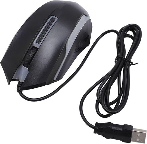 Zyyini Computer Mouse Wired, USB Wired Mouse with 4.9ft Cable 1200 DPI Sensitive Comfortable Grip RGB Optical Computer Mouse Right or Left Hand Use for Laptop, Chromebook, PC, Desktop, in Kuwait