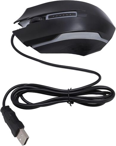 Zyyini Computer Mouse Wired, USB Wired Mouse with 4.9ft Cable 1200 DPI Sensitive Comfortable Grip RGB Optical Computer Mouse Right or Left Hand Use for Laptop, Chromebook, PC, Desktop, in Kuwait