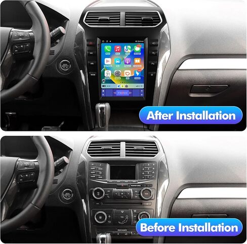 2+32G 10.4-inch Android 13 Car Stereo for Ford Explorer 2011-2019 IPS Touchscreen Screen Car Radio with Carplay & Android Auto Support Backup Camera GPS FM Navi BT SWC in Kuwait