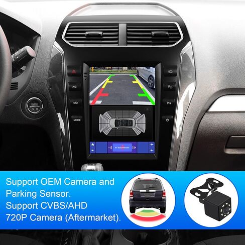 2+32G 10.4-inch Android 13 Car Stereo for Ford Explorer 2011-2019 IPS Touchscreen Screen Car Radio with Carplay & Android Auto Support Backup Camera GPS FM Navi BT SWC in Kuwait