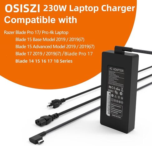 230W 19.5V 11.8A Laptop Charger Fit for Razer Blade 14 16 15 in Kuwait