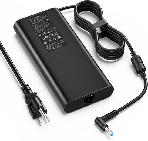 150W Laptop Charger for HP OMEN 15 17 Victus 16 ZBook Studio G3 G4 G5 G6 G7 G8 Fury, Pavilion Gaming 15-cx 16, 150W/135W Compatible - VUOHOEG 4.5mm Blue Tip, TPN-DA09 917677-003 in Kuwait