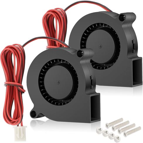 GDSTIME 5015 Blower Fan 12V 50mm x 15mm 2-Pin Dual Ball Bearing 2-Pack in Saudi Arabia