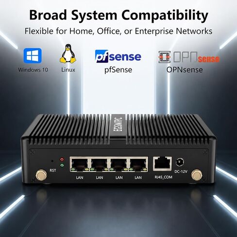 Firewall Mini PC, Intel J1900 4-Port i210 Router, 4GB RAM 64GB SSD in Kuwait