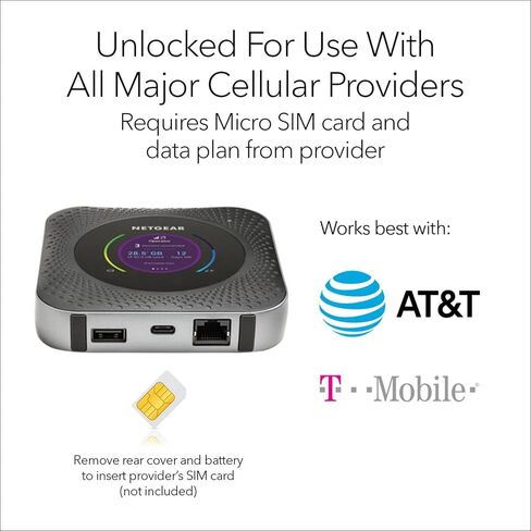 Netgear Nighthawk MR1100 4G LTE Mobile Hotspot Router (AT&T GSM Unlocked)(Steel Gray) in Kuwait