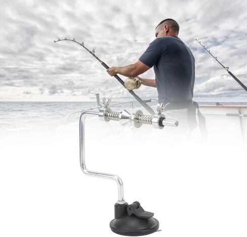 Spooler with Suction Cup - Aluminum Alloy Adjustable Reel Winding Tool for Spinning & Casting Reels, Portable Spooling Station System (16cm/6.3in)‌ in Kuwait