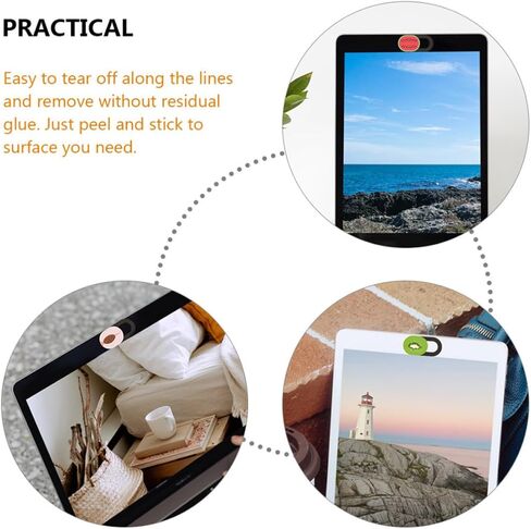 Alipis 6pcs Laptop Camera Cover Slide Privacy Protection Abs Material Decorative Webcam Covers for Computer Security Patterns in Kuwait