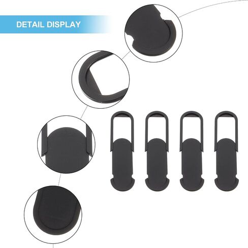 6Pcs Webcam Privacy Cover Slider for Laptop Black ABS in Kuwait