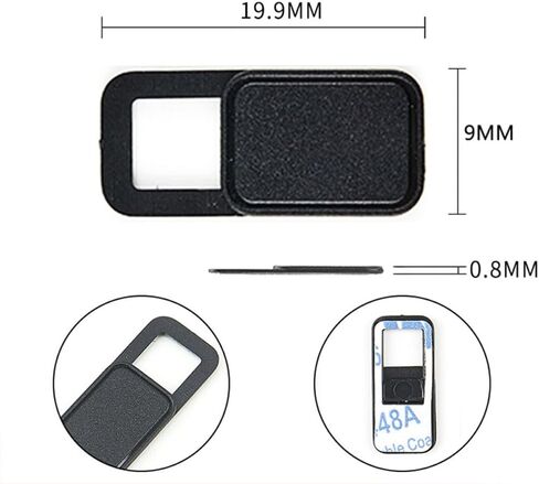OUNONA 9pcs Metal Webcam Cover Privacy Slider for Laptop Phone Tablet, Oval Shaped Camera Cover with Good Toughness and Compact Design for Webcam Protection in Kuwait