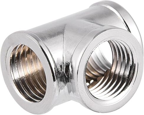 Plated G1/4 Thread 3 Way T Shape Water Fitting Splitter for PC in Kuwait