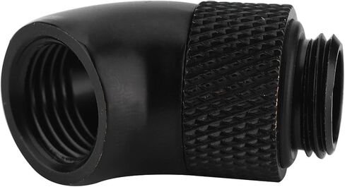 360-Degree Rotation Fitting, Premium Black G1/4" Thread Adapter in Kuwait