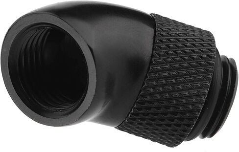 360-Degree Rotation Fitting, Premium Black G1/4" Thread Adapter in Kuwait