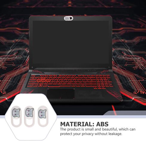3pcs Webcam Covers ABS Privacy Shutters for Computers in Kuwait