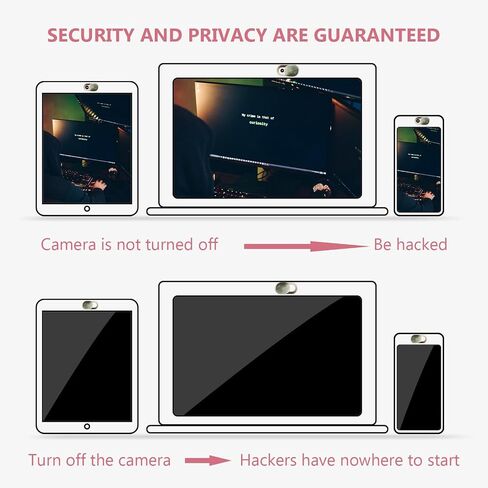 Cabilock 3pcs Webcam Privacy Covers for Laptop and Phone Plastic Web Camera Covers with Privacy Protection and Residue-Free Adhesive Minimalist Design in Kuwait