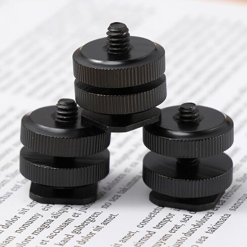 Hot Shoe Adapter with 1/4 Inch Screw 10 Pcs Aluminum Alloy Mount in Kuwait