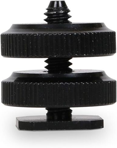 4pcs /4 Inch-20 Aluminum Alloy Hot Shoe Mount Adapter with Two Nuts in Kuwait
