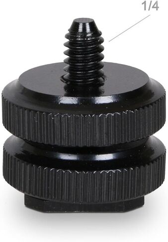 4pcs /4 Inch-20 Aluminum Alloy Hot Shoe Mount Adapter with Two Nuts in Kuwait