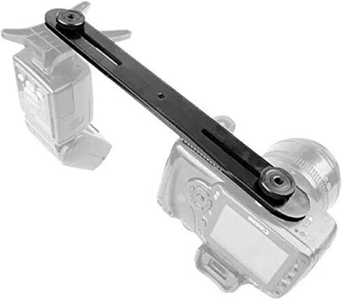 Black Dual Camera Flash Bracket Mount for Dv and Hot Shoe in Kuwait