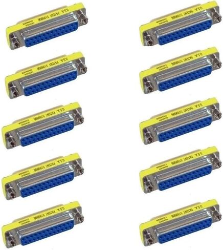 10x DB25 25-Pin Female to Female Gender Changer Coupler Adapter in Kuwait