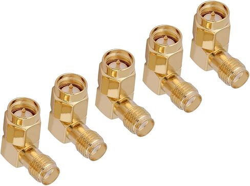 5 Pcs SMA Male to Female Right Angle Connector High Reliability RF in Kuwait
