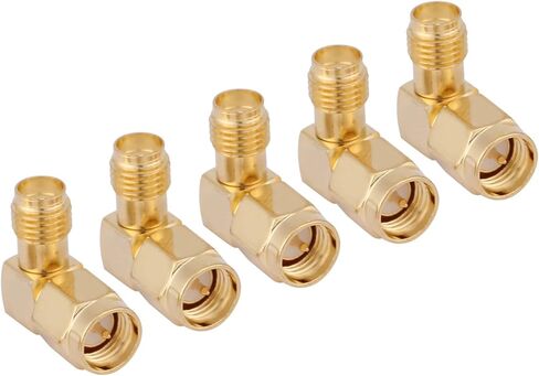 5 Pcs SMA Male to Female Right Angle Connector High Reliability RF in Kuwait