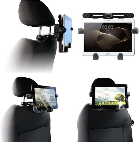 Navitech in-Car Portable Tablet Headrest Mount Compatible with DOOGEE T10W Android 15 10 Inch Tablet in Kuwait