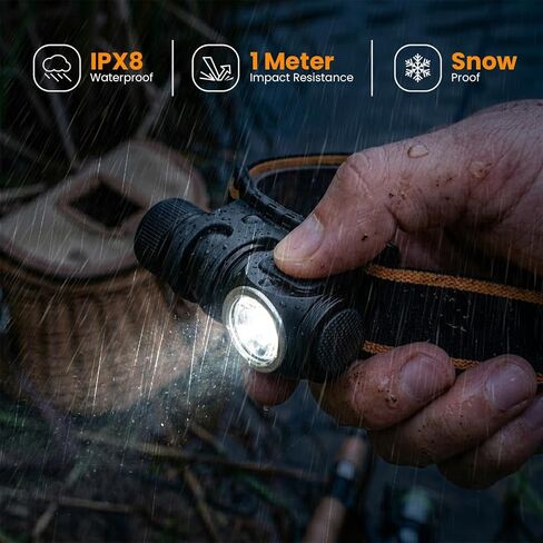 sofirn HS10 Rechargeable Headlamp 1100 Lumens, 90 High CRI, Right Angle in Kuwait