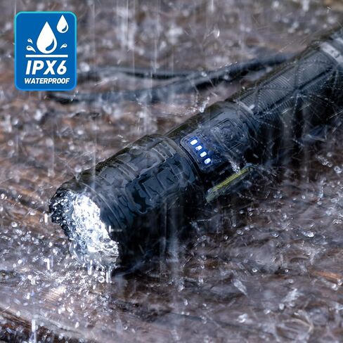 Rechargeable LED Flashlights High Lumens, 99,000 Lumen Super Bright Flashlight with 7 Modes & Waterproof, Powerful USB Rechargeable Handheld Flash Light for Camping Home in Kuwait