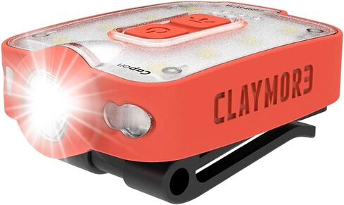 Claymore Capon 40B Tan Clip-On Cap Light – USB-C Rechargeable 230LM LED Headlamp | 3 Light Modes 180° Adjustable Beam IP54 Water Resistant Up to 12 Hrs Runtime for Camping, Running, Outdoor in Kuwait