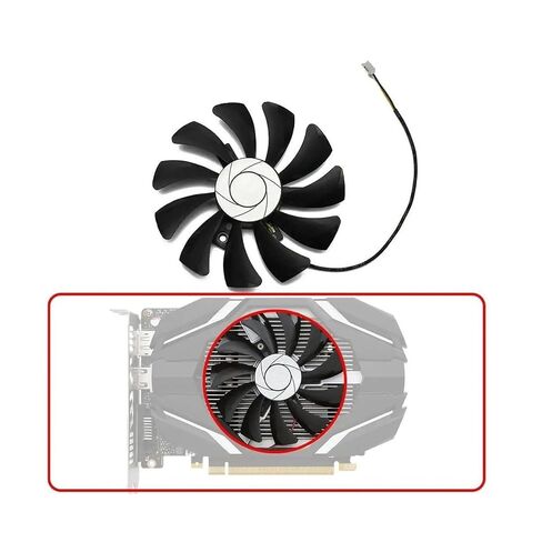 85MM 0.57A 2Pin GTX1050 GPU Cooler Fan in Kuwait