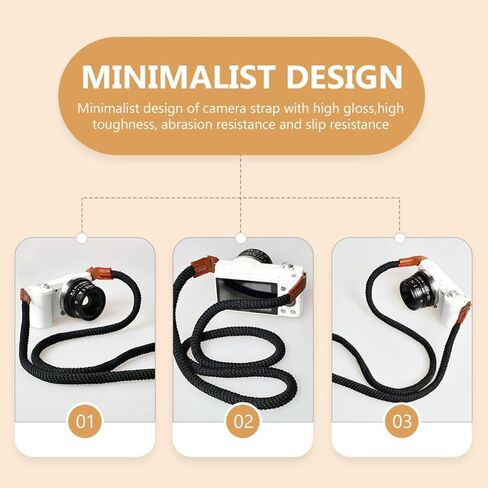 Toddmomy 2pcs Vintage Camera Neck Strap Cotton Belt for Compact Cameras in Kuwait