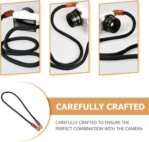 Toddmomy 2pcs Vintage Camera Neck Strap Cotton Belt for Compact Cameras in Kuwait