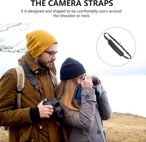 BESPORTBLE Camera Strap with Two Pockets, Nylon Shoulder Belt for Travel in Kuwait