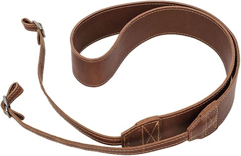 Vintage Crazy Horse Leather Camera Neck Strap for Mirrorless Cameras in Kuwait