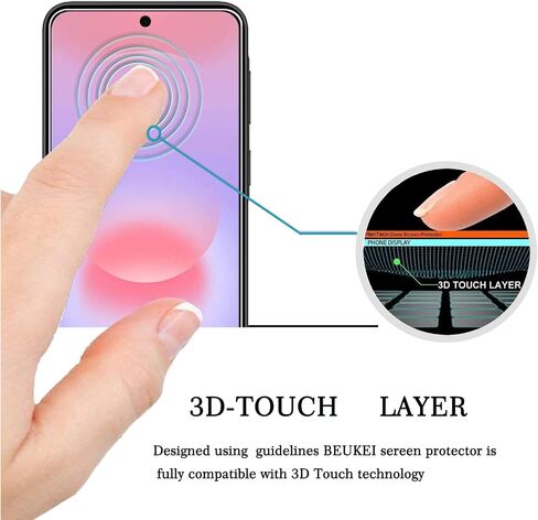 3 Pack Compatible with for Samsung Galaxy A37 5G / Galaxy A57 Screen Protector Tempered Glass, Touch Sensitive, 9H Hardness in Kuwait