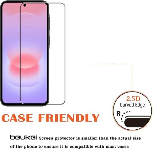3 Pack Compatible with for Samsung Galaxy A37 5G / Galaxy A57 Screen Protector Tempered Glass, Touch Sensitive, 9H Hardness in Kuwait