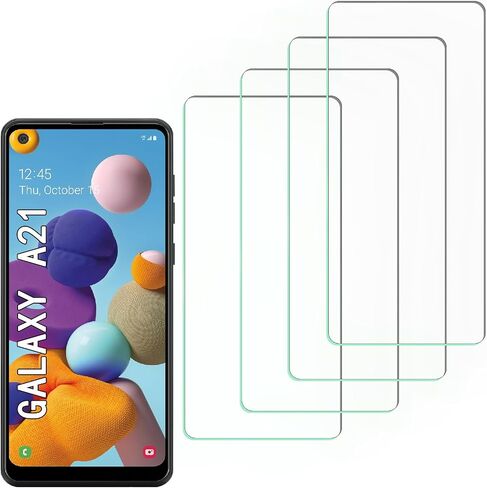 [4 Pack] Tempered Glass Screen Protector for Samsung Galaxy A21 in Kuwait
