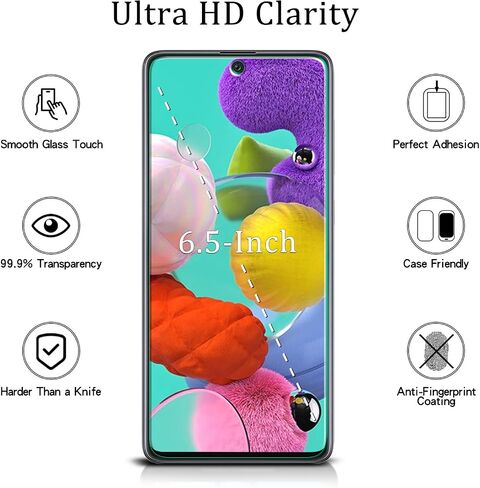 MAYtobe 2 Pack Screen Protector for Samsung Galaxy A51, A51 5G, A51 5G UW in Kuwait