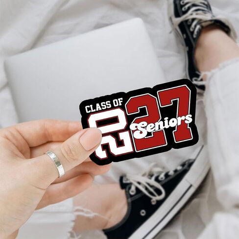 3 Pcs Class of 2027 Stickers, Class of 2027 Decorations, Graduation 2027, 2027 Senior- Stickers for Laptop Water Bottle Phone Car Window Helmet in Kuwait